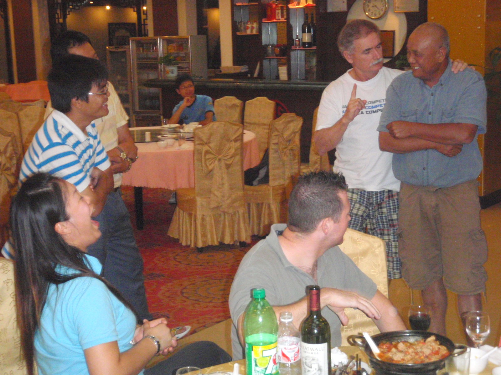 Goodbye Ceremony with our Truck Driver (Monsoon Moe) and Bicycle Fleet Manager (Foo Man Choo).